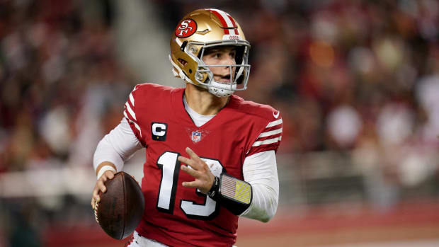 San Francisco 49ers quarterback Brock Purdy threw four interceptions against the Baltimore Ravens, ending his bid to win the MVP.